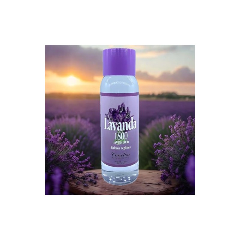Crusellas Legitima Agua de Kolonia 1800 Lavender (Lavanda) Splash Cologne