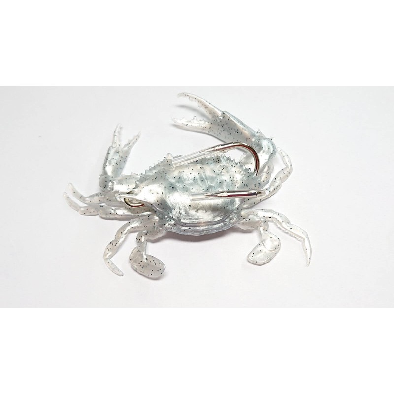 Soft 3D Crab 100mm 19g 4/0 Double Hook Wreck Jig
