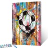 Football Graffiti Art Paint by Bumbers for Adults Colorful Wooden