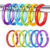 Premium Plastic Shower Curtain Rings Shower Curtain Hooks Gliding on
