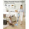 QikCln Cordless Vacuum Cleaner, 23Kpa Vacuum Cleaner with Rechargeable Battery,