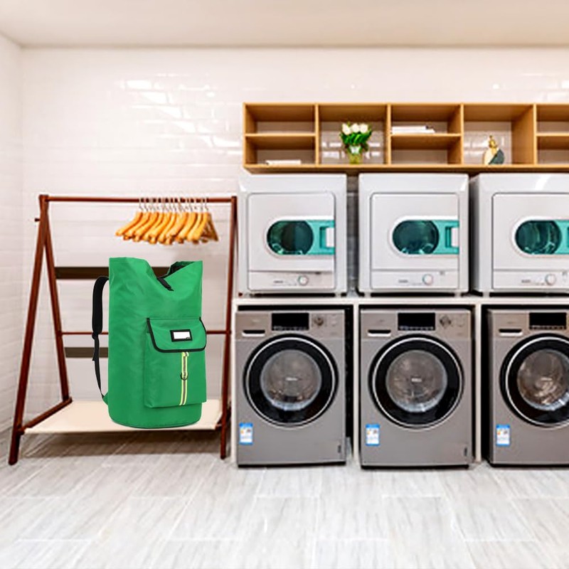 SUOVOCK Extra-Large Heavy Duty Laundry Bag Backpack - Drawstring Closure