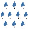 AZ FLAG Pack of 10 Mini Table Flags Europe 15