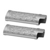 2Pcs Lighter Case Zinc Alloy Lighter Storage Container Floral Pattern