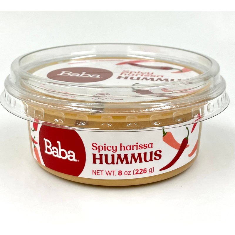 Baba Small Batch Organic Hummus (8 oz, 6 Pack) -