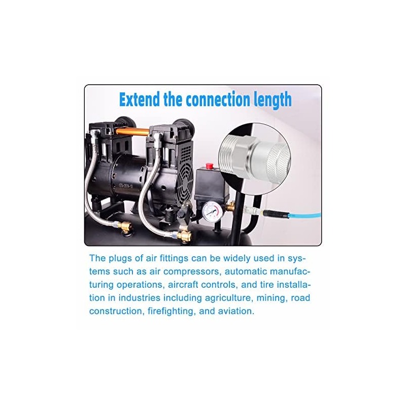 ERGAOBOY 10 Pcs 1/2" BSP Thread Male Thread Industrial Steel