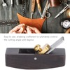 Leather Planer Wooden Steel Leather Cutter DIY Craft Thinning Arc