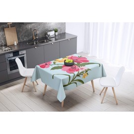 Le Jardin du Lin Kitchen Decoration, Tablecloth, 140 cm x 140 cm, Designed and Made in Turkey