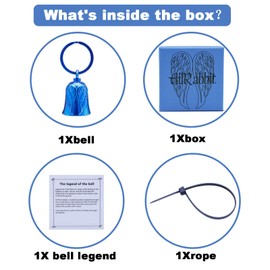 AilRabbit Motorcycle Bell - Motorcycle Bell Hanger,Biker Bells Protect The Rider Motorcycle Accessories