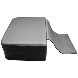 Salon Booster Seat Cushion for Kids, Children Leather Cushion, Barber Beauty Salon Spa Equipment, (14.17 X 10.23 X 5.5 inches, Black)