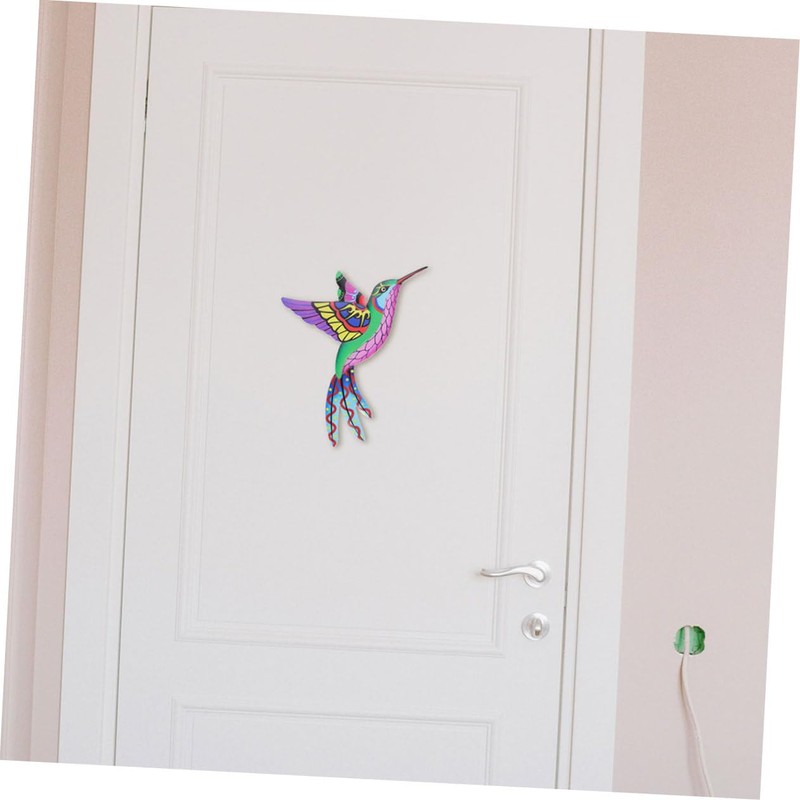 Mipcase 4Pcs Metal Hummingbird Wall Art Sturdy Iron Decor for