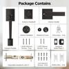 MAXECURITY Bronze Front Door Lock Set, Modern Exterior Door Handle