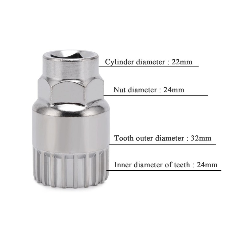 Basetousual Bottom Bracket Remover for Bicycles, Bicycle Bottom Bracket Standard,