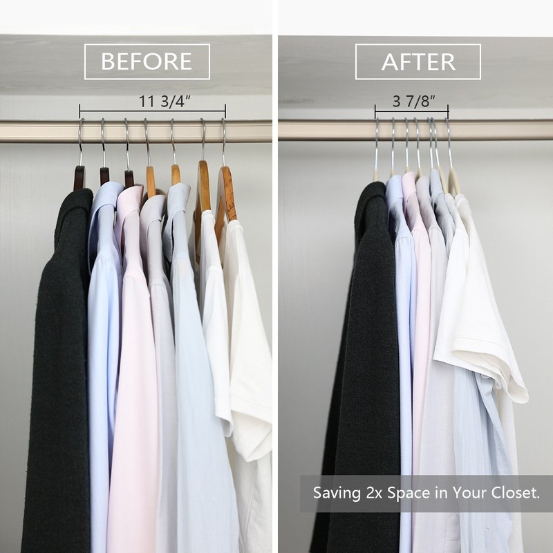 MIZGI Premium Velvet Hangers (Pack of 50) Heavyduty - Non
