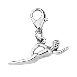 BAUNA Swim Jewelry for Swimmers Swimmer Zipper Pull Charm Swimming Accessories (Swimmer Zipper Pull Charm)