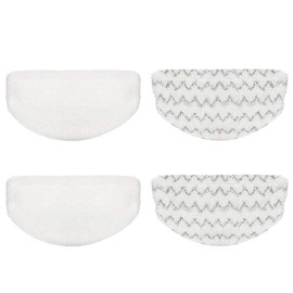 4 Pack Steam Mop Pads Replacement for Bissell Powerfresh Steam Mop 1940 1440 1544 1806 2075 Series, Model 5938 19402 19404 19408 19409 1940A 1940F 1940Q 1940T 1940W, Microfiber Washable, Reusable