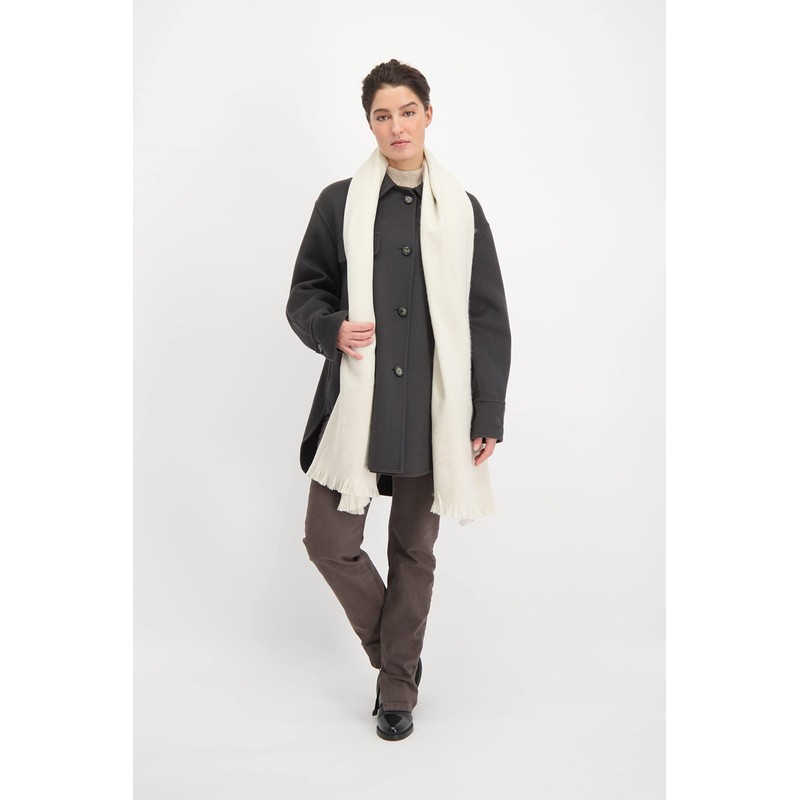 Alpaca Loca 529 Slim Beige Scarf, One Size, beige