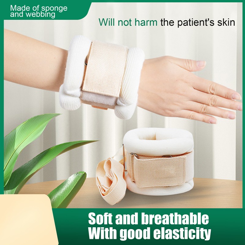 Bed Wrist Strap Soft Sponge Prevent Self Injury Hand Ankle