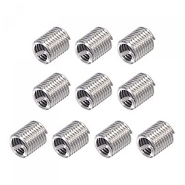 uxcell Wire Thread Inserts 5/16-18 UNC 2.0D 304 Stainless Steel Helical Type Coiled Wire Screw Repair Threaded Sleeve Steel Sheath 10pcs
