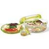 STARFRIT Easy Lunch Salad Container - Removable Tray and Dressing