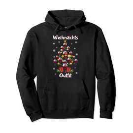 Christmas outfit women's men's Christmas wine Christmas jumper hoodie, black