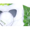 Bonnie Z. Leonardo Fine Velvet Cat Ears Headband Grey-CA