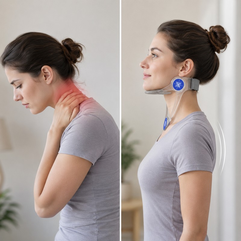 Adjustable Neck Brace for Posture Support – Lightweight Cervical Support