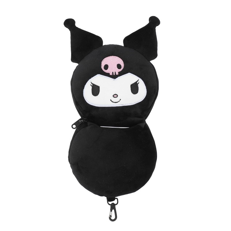Bioworld Kuromi Convertible Neck Pillow with Eye Mask & 3D