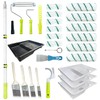 Paint Roller Kit with Extension Pole, 28 PCS Set, 2-4