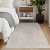 Ruggnovea Washable Area Rug 3x5 for Bedroom Hallways Soft Abstract