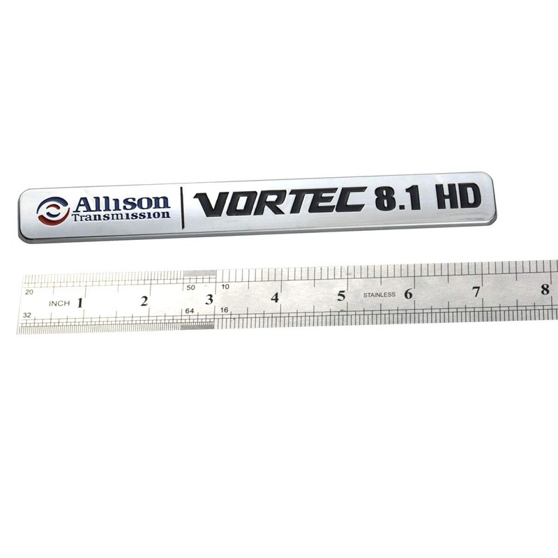 2 Pack Allison Transmission 8.1 Hd 8.1L Vortec Emblem Sticke