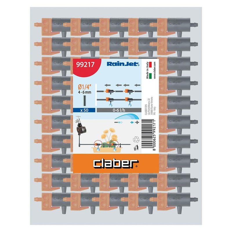 Claber Adjustable Row Dripper 0-6 l/h, Drip Irrigation