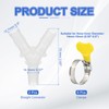 PATIKIL Drain Hose Connector 3-Way Washing Machine Drain Hose Adapter