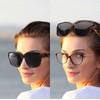 Myiaur 2er Pack Überzieh Sonnenbrille für Damen Übergroße Stylische Überbrille