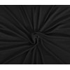 Koshtex Black Modal Spandex 2x1 Rib Knit Fabric by The