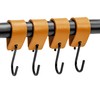 Brute Strength - Leather S Hooks for Hanging - Ochre