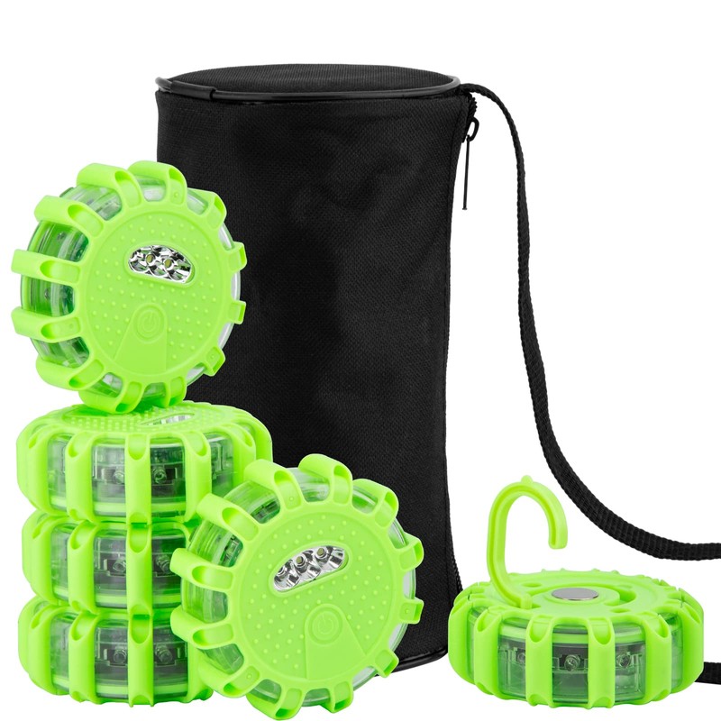 CICMOD LED Road Flares Roadside Safety Emergency Lights Beacon Disc