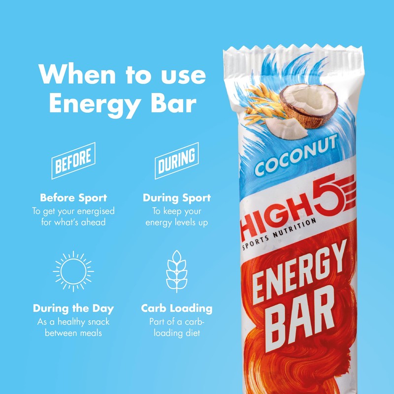 HIGH5 Energy Bar - Real Fruits Soft Bar - No