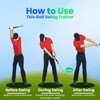 NUISISA Retractable Golf Swing Training,Golf Training Aid,Golf Grip Trainer,Golf Accessories