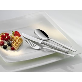 WMF Lyric Salad Servers Set of 2 Serving Spoons Cromargan Protect Stainless Steel Partially Matted Extremely Scratch-Resistant