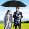 Satol 54 Inch Inverted Golf Umbrella for Rain Automatic Windproof