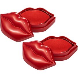 40 Piezas Mascarilla Labial Hidratante para Dormir, Gel Rojo