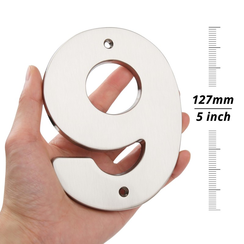 HASWARE Floating House Number Sign for Home - 5 Inch