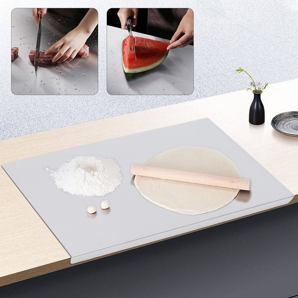 Stainless Steel Cutting Chopping Boards Large Pastry Board Counter with