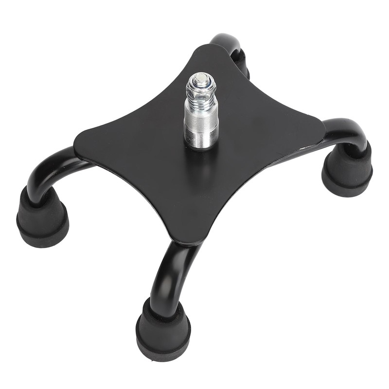 Walking Cane Quad Foot Stainless Steel High Stability Four Point