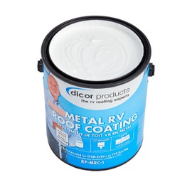 Dicor RP-MRC-1 Acrylic Elastomeric Coating for Metal RV Roofing - White, 1 Gallon