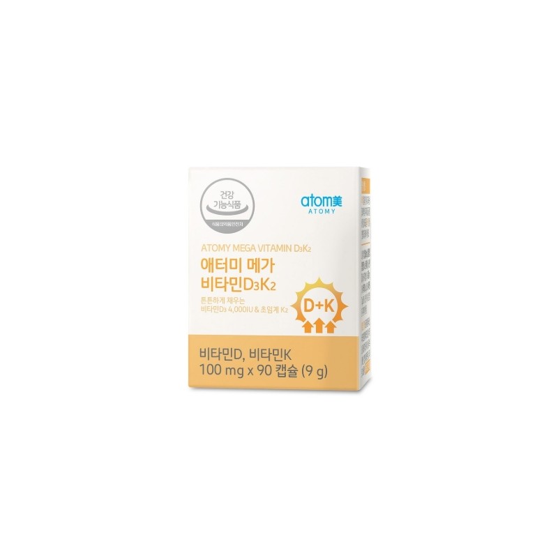 Atomy [Atomy] Mega Vitamin D3K2 (90 capsules, 3 months’ supply)