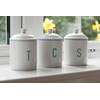 Premier Housewares Homestead Sugar Canister, 570 ml - White