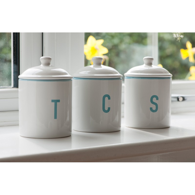 Premier Housewares Homestead Sugar Canister, 570 ml - White