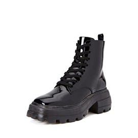 Katy Perry Women's The Geli Combat Boot, Black, 10